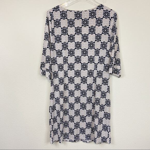 Laundry By Shelli Segal | Damask Print Dress Sz M - Picture 2 of 5